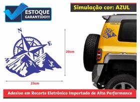 Adesivo Bússola Rosa Dos Ventos 2 Jeep / Troller (par) - ARTx DIGITAL