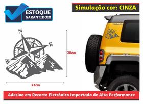 Adesivo Bússola Rosa Dos Ventos 2 Jeep / Troller (par) - ARTx DIGITAL