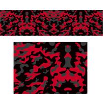 Adesivo Camuflado Mlitar Vermelho Red Camoflauge 2,00X0,50