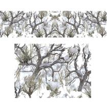 Adesivo Camuflado - Snow Tree White Camoflauge Neve 200X50