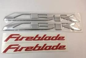 Adesivo Carenagem Honda Cbr Fireblade Par Cromado Vermelho Adesivo Carenagem Honda Cbr Fireblade Par Cromado Vermelho