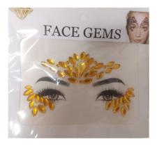 Adesivo Carnaval Pedras Tipo Strass Rosto Maquiagem Adesivo Carnaval Pedras Tipo Strass Rosto Maquiagem