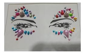 Adesivo Carnaval Pedras Tipo Strass Rosto Maquiagem