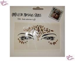 Adesivo Carnaval Pedras Tipo Strass Rosto Maquiagem