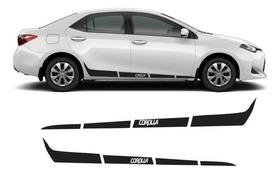 Adesivo Carro Corola Toyota Faixa Lateral Motorista Carona