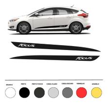 Adesivo Carro Kit Faixa Lateral Vinil Compatível Ford Focu Adesivo Carro Kit Faixa Lateral Vinil Compatível Ford Focu