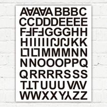 Adesivo Cartela Decorativa Alfabética-En 118X158Cm