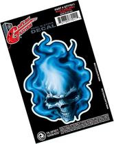 Adesivo Caveira Blue Flame Skull Azul guitarra Made USA - DAddario