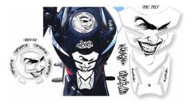Adesivo Cb250 Twister Coringa Hahaha Branco Resinado Te767