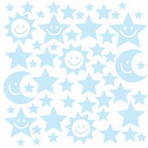 Adesivo Céu Lua Sol Estrela Quarto Bebê Parede Infantil C26 - Quartinho Decorado