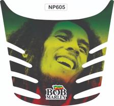 Adesivo Cg 125 Titan Fan Rabeta Resinada Bob Marley