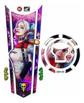 Adesivo Cg160 Gravata E Bocal Arlequina Harley Quinn Gv224