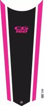 Adesivo Cg160 Titan Fan Start Resinado Preto Pink Gv236