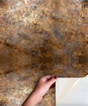 Adesivo Chão Lavável Marmore Marrom Terra Emperador Verona - DecoraPlus