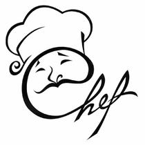 Adesivo Chefe De Cozinha master chef Cor:Preto