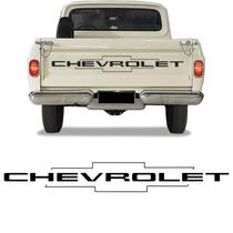 Adesivo Chevrolet C10 C14 C15 D10 Faixa Tampa Traseira Preto