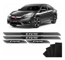 Adesivo Civic G10 Kit Com Soleiras, Blackout E Refletivos