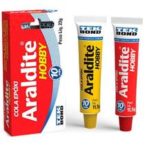 Adesivo Cola Epoxi Araldite Hobby Tekbond 23 Gr 10 Minutos