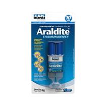 Adesivo Cola Epóxi Araldite Transparente Em Seringa Tekbond 6g