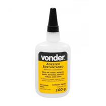 Adesivo Cola Instantânea 100g Cianocrilato Incolor Vonder