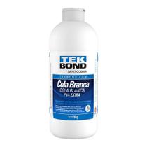 Adesivo Cola Madeira PVA Branca Extra 1,0kg Forte Tekbond Adesivo Cola Madeira PVA Branca Extra 1,0kg Forte Tekbond
