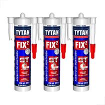 Adesivo Cola Ultra Forte Rápida Fix2 Gt Tytan 423G Kit 3 Un