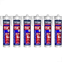 Adesivo Cola Ultra Forte Rápida Fix2 Gt Tytan 423G Kit 6 un