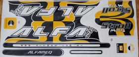 Adesivo Colante Bikes Alfameq Alfa Stroll Amarelo