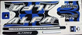 Adesivo Colante Bikes Alfameq Alfa Stroll Azul