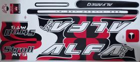 Adesivo Colante Bikes Alfameq Alfa Stroll Vermelho