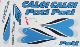 Adesivo colante bikes caloi poti azul