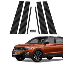 Adesivo Coluna P/ T-cross Fibra Carbono P/ Porta Genérico