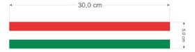 Adesivo Compatível Bandeira Itália Grade/Painel 30cm SPTS Adesivo Compatível Bandeira Itália Grade/Painel 30cm SPTS