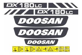 Adesivo Compatível com Escavadeira Doosan DX180LC SPTS Adesivo Compatível com Escavadeira Doosan DX180LC SPTS