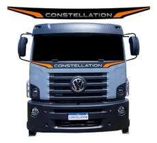 Adesivo Compatível Constellation VW Caminhão 2023 Laranja Adesivo Compatível Constellation VW Caminhão 2023 Laranja