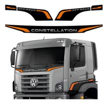 Adesivo Compatível Constellation VW Laranja SPTS