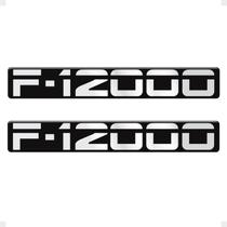 Adesivo Compatível F-12000 Emblema Lateral Preto Resinado Adesivo Compatível F-12000 Emblema Lateral Preto Resinado
