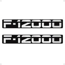 Adesivo Compatível F-12000 Emblema Lateral Preto Resinado Adesivo Compatível F-12000 Emblema Lateral Preto Resinado