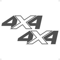 Adesivo Compatível Frontier 4x4 2018 Emblema Grafite Lateral