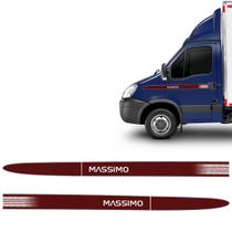 Adesivo Compatível Iveco Daily Faixa Massimo Cabine Simples