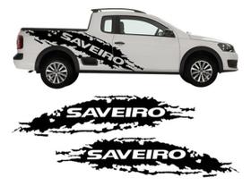 Adesivo Compatível Lateral Caçamba VW Saveiro G5 G6 Adesivo Compatível Lateral Caçamba VW Saveiro G5 G6