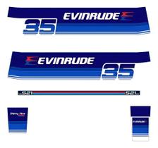 Adesivo compatível Motor Evinrude 35HP 1979