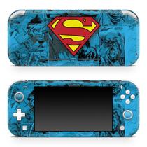 Adesivo Compatível Nintendo Switch Lite Skin - Superman Comics