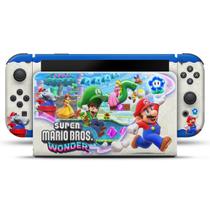 Adesivo Compatível Nintendo Switch Oled Skin - Super Mario Bros. Wonder - Pop Arte Skins