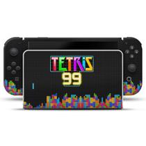 Adesivo Compatível Nintendo Switch Oled Skin - Tetris 99 - Pop Arte Skins