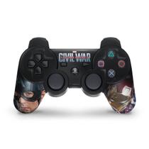 Adesivo Compatível PS3 Controle Skin - Capitão America Guerra Civil - Pop Arte Skins