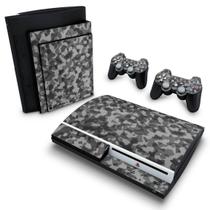 Adesivo Compatível PS3 Fat Skin - Camuflado Cinza