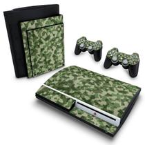 Adesivo Compatível PS3 Fat Skin - Camuflado Verde