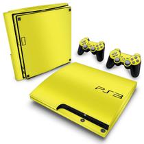 Adesivo Compatível PS3 Slim Skin - Amarelo