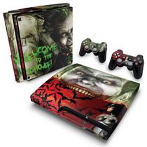 Adesivo Compatível PS3 Slim Skin - Batman Akham Asylum